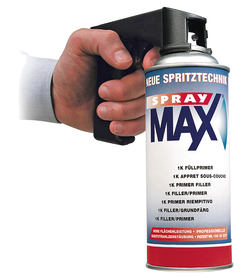 Erste SprayMax Dose mit Dosenhandgriff